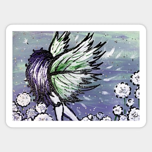 Fairy with Dandelions Sticker